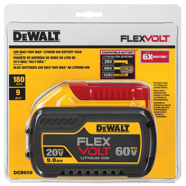 DEWALT 20V/60V MAX* FLEXVOLT Batt.